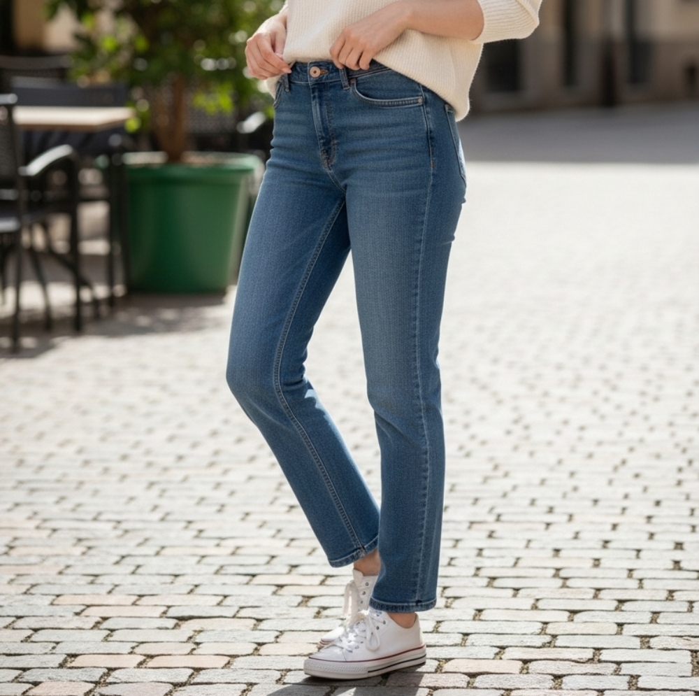 Talbots Denim Blue Straight-Leg Jeans
